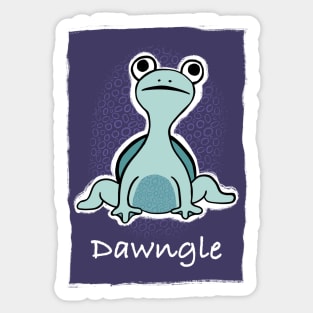 Dawngle, stretchy turtle-ish creature Sticker